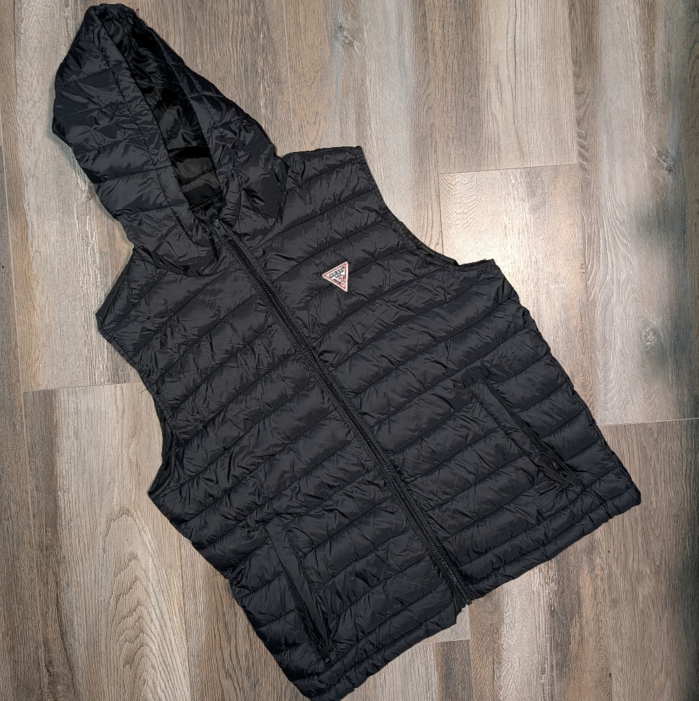 Guess Vest Winter Hoodie Puffer